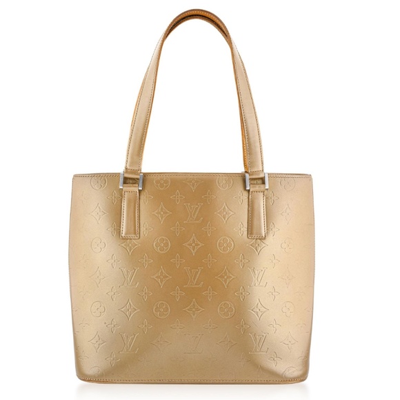 Authentic Louis Vuitton Monogram Matte Stockton Tote Bag-Matte Ambre M55117 - Picture 3 of 16